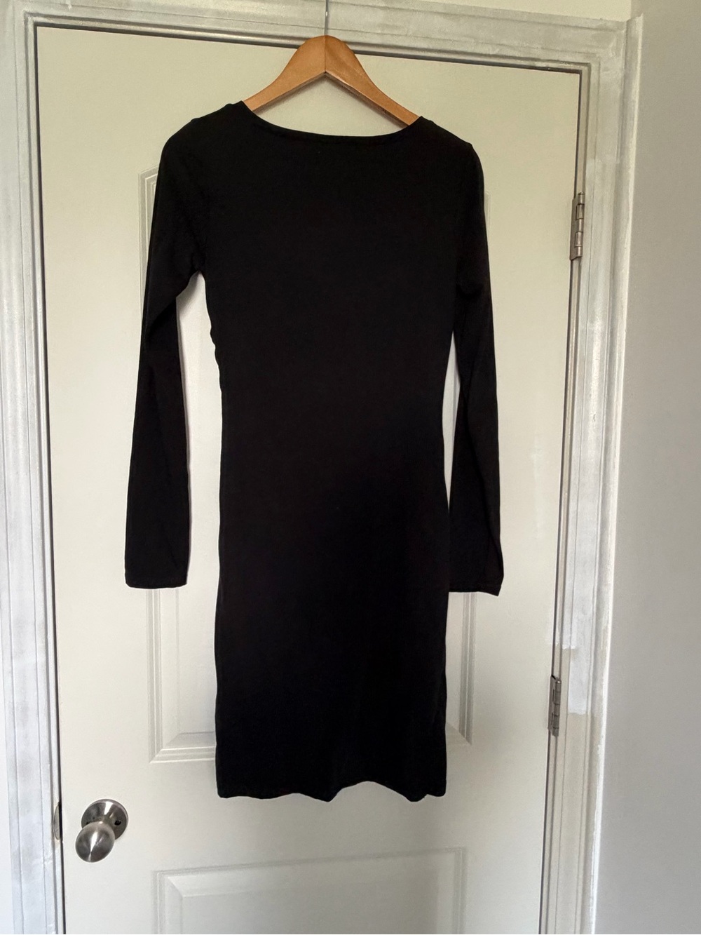 Leith Black Long Sleeve Mini Bodycon Dress